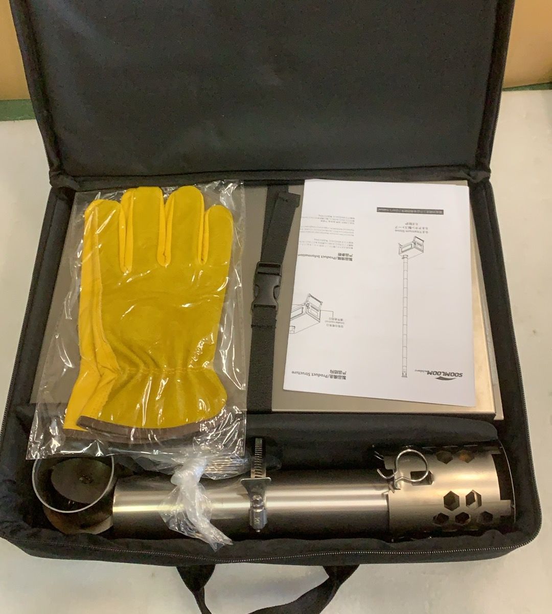 Soomloomチタン製折り畳み式薪ストーブ