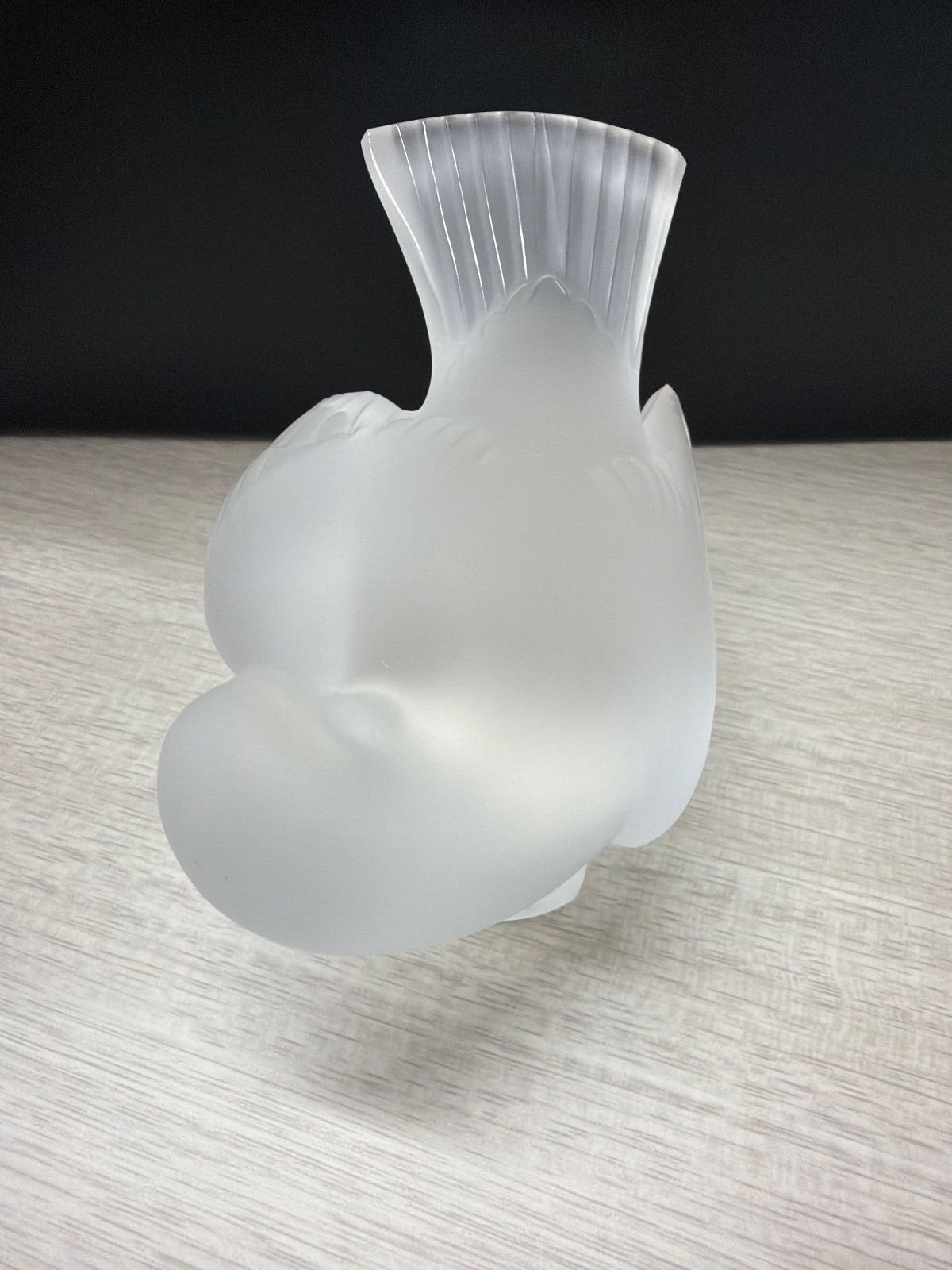 ラリック 雀 小鳥 スズメ クリスタル スズメ ペーパーウェイト 置物