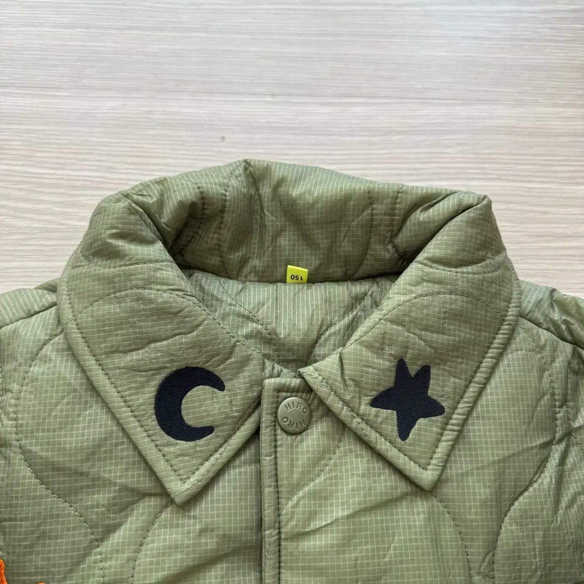  ヒロ ウール モチーフ キルティング ジャケット カーキ 150 その他 ジャケット ブルゾン