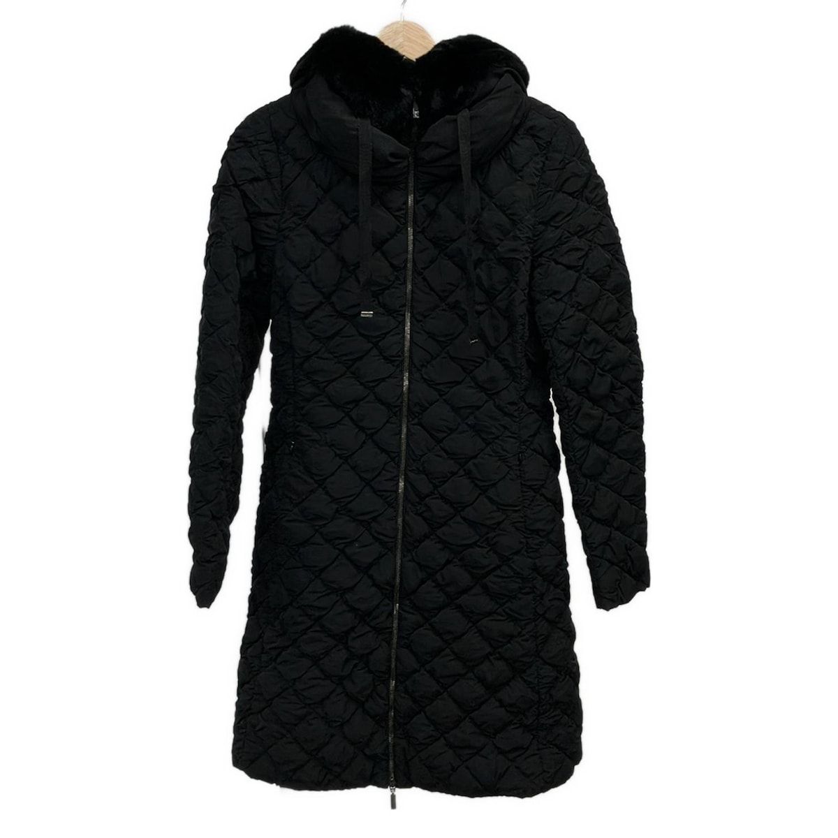 MONCLER モンクレール ダウンコート サイズ1 S レディース CACTIER 黒 長袖|ラビットファー|冬