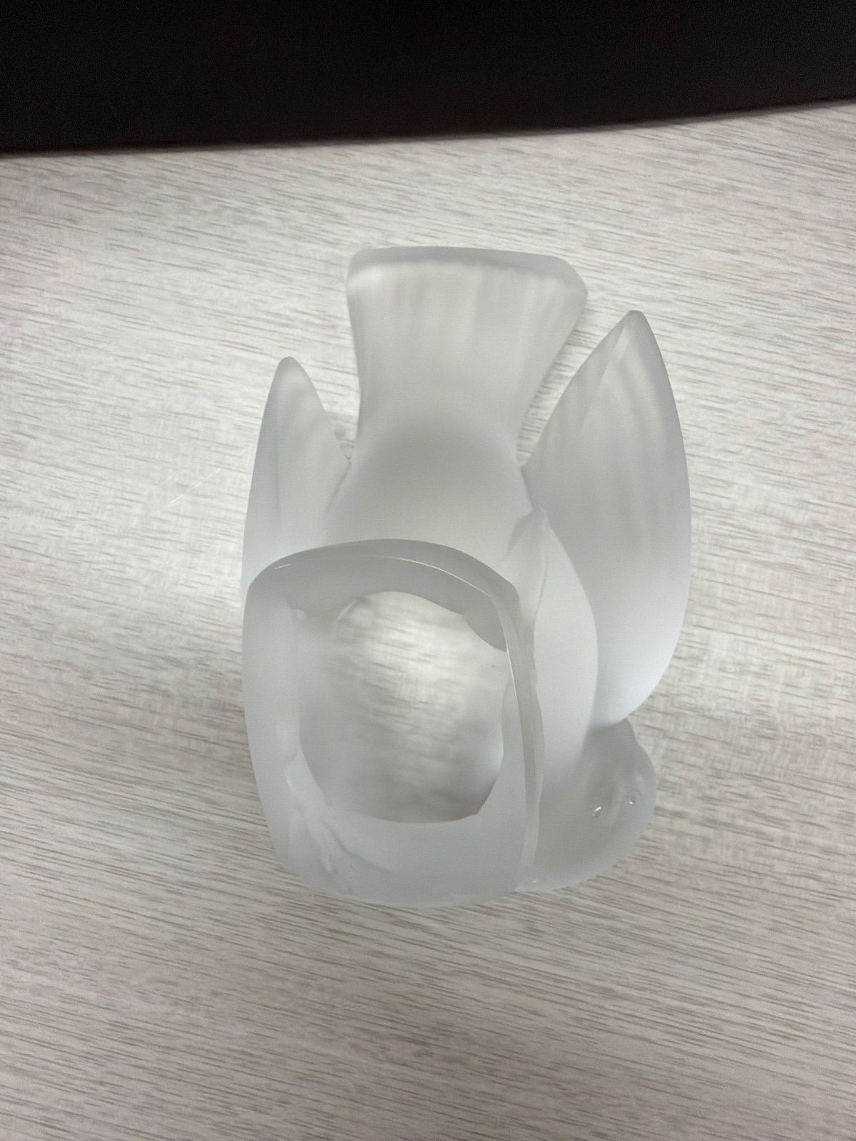 ラリック 雀 小鳥 スズメ クリスタル スズメ ペーパーウェイト 置物