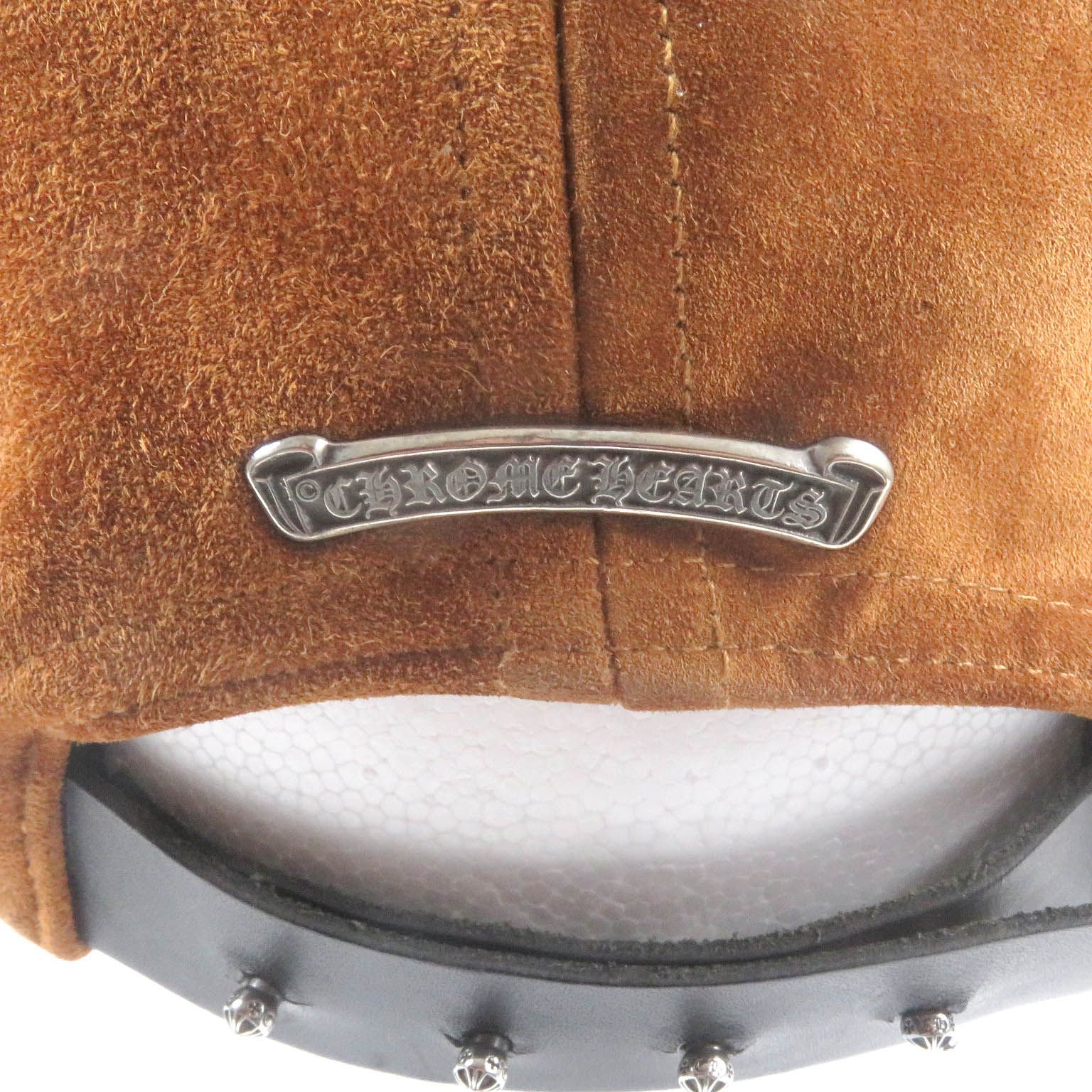 美品□CHROME HEARTS クロムハーツ 牛革 スウェードレザー ダガー刺繍