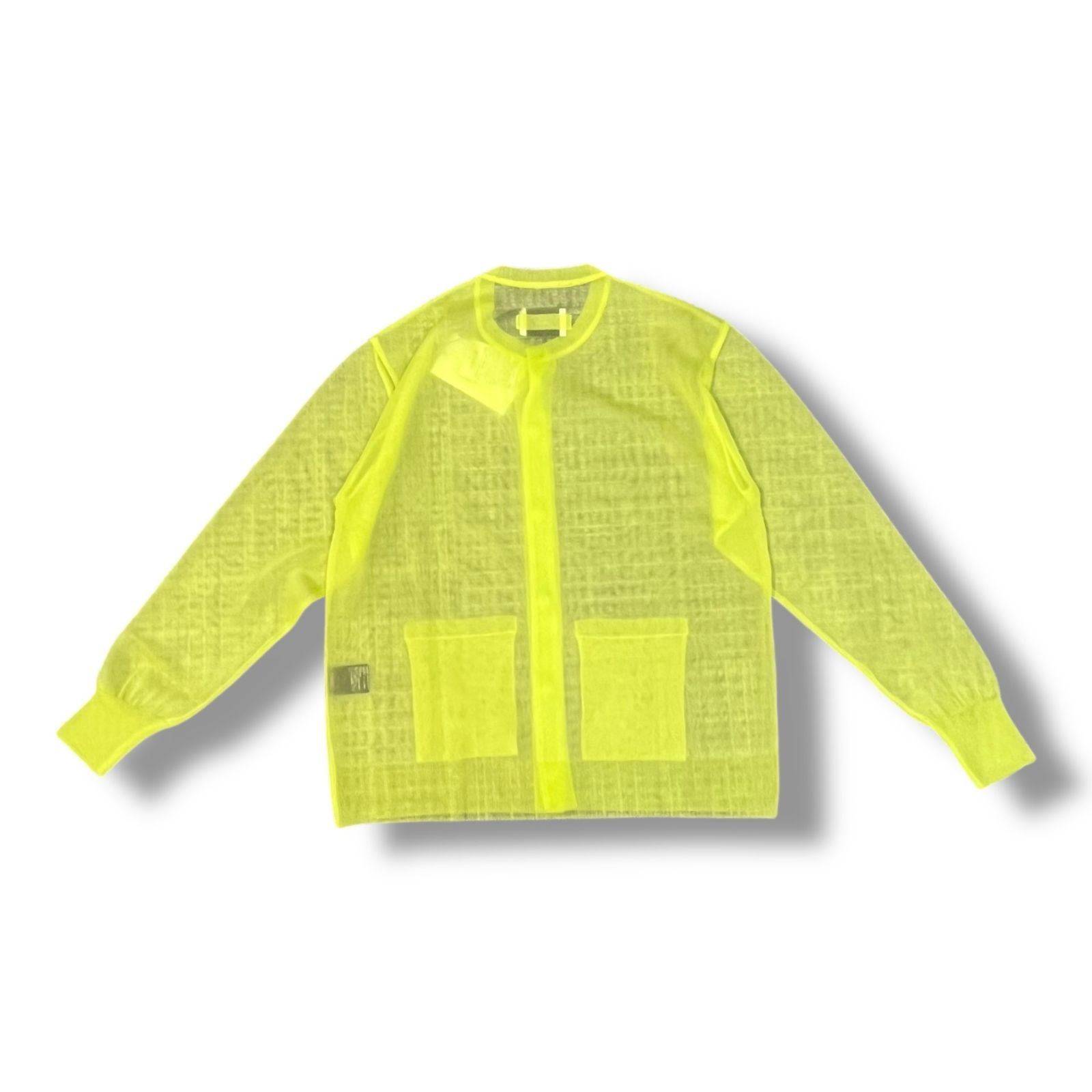 参考上代39600円 未使用品 stein SHEER KNIT CREW NECK CARDIGAN