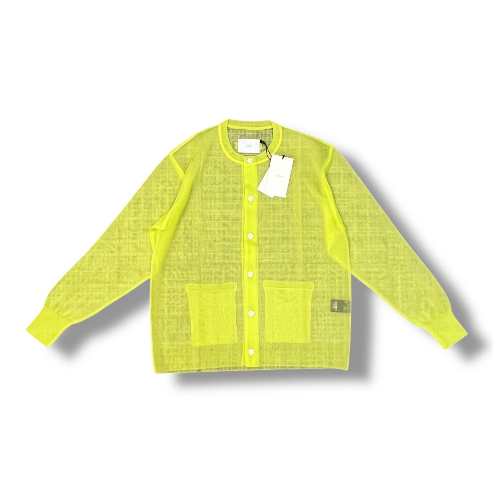 トップス ssstein Sheer Knit Crew Neck Cardigan ssstein Sheer Knit Crew Neck Cardigan