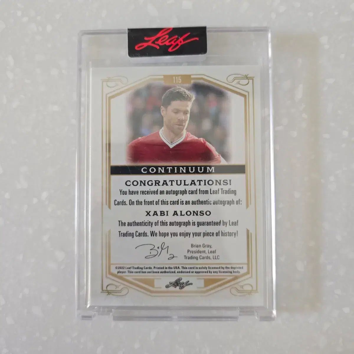 leaf 발행 サビ アロンソ サイン入りカード