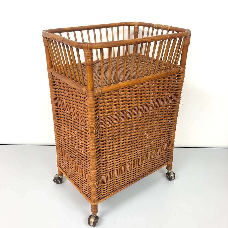 洗濯物入れ 洗濯物 ランドリーバスケット 籐 洗濯用品 ss8183 ラタン製