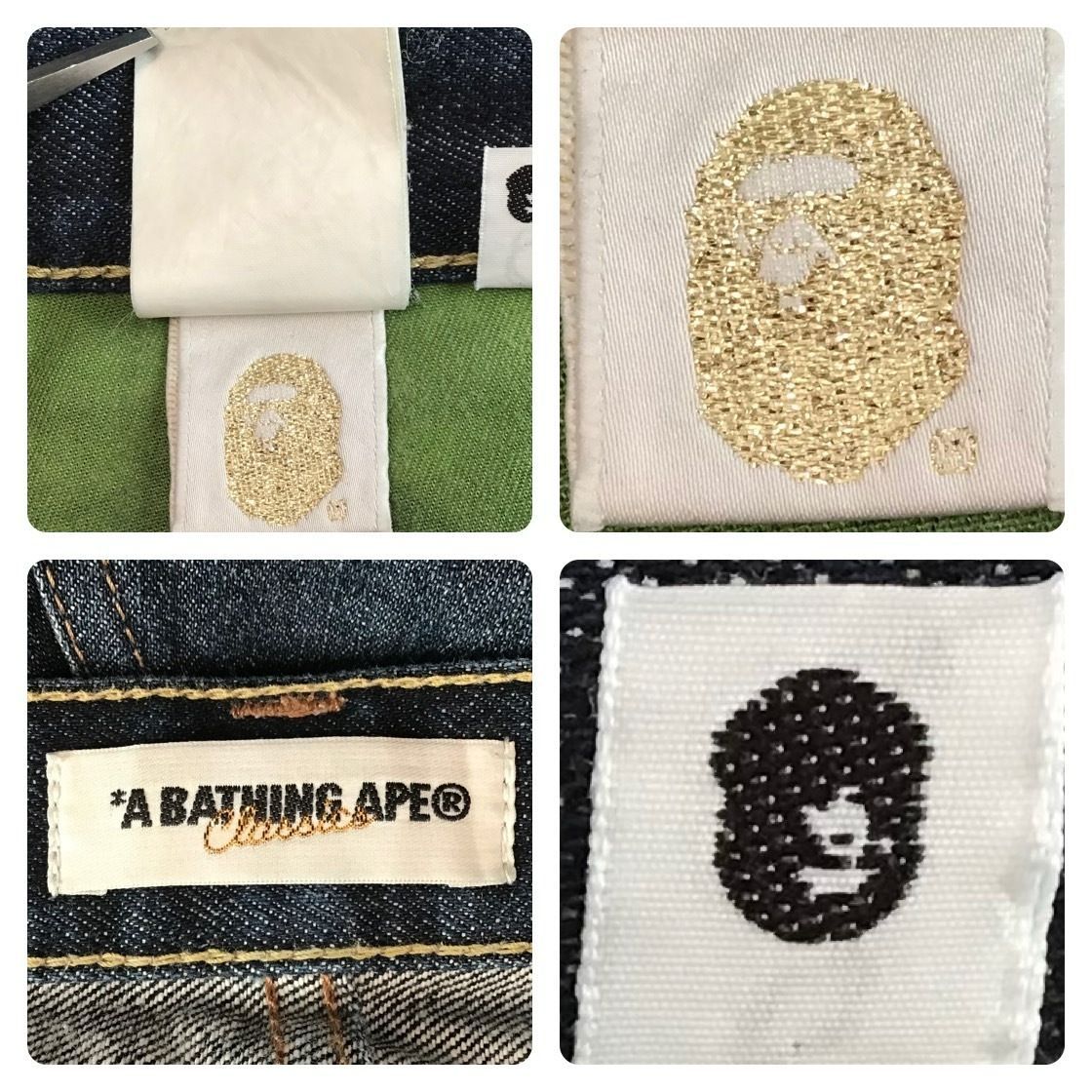 Fire BAPESTA デニム ハーフパンツ Mサイズ a bathing ape BAPE sta