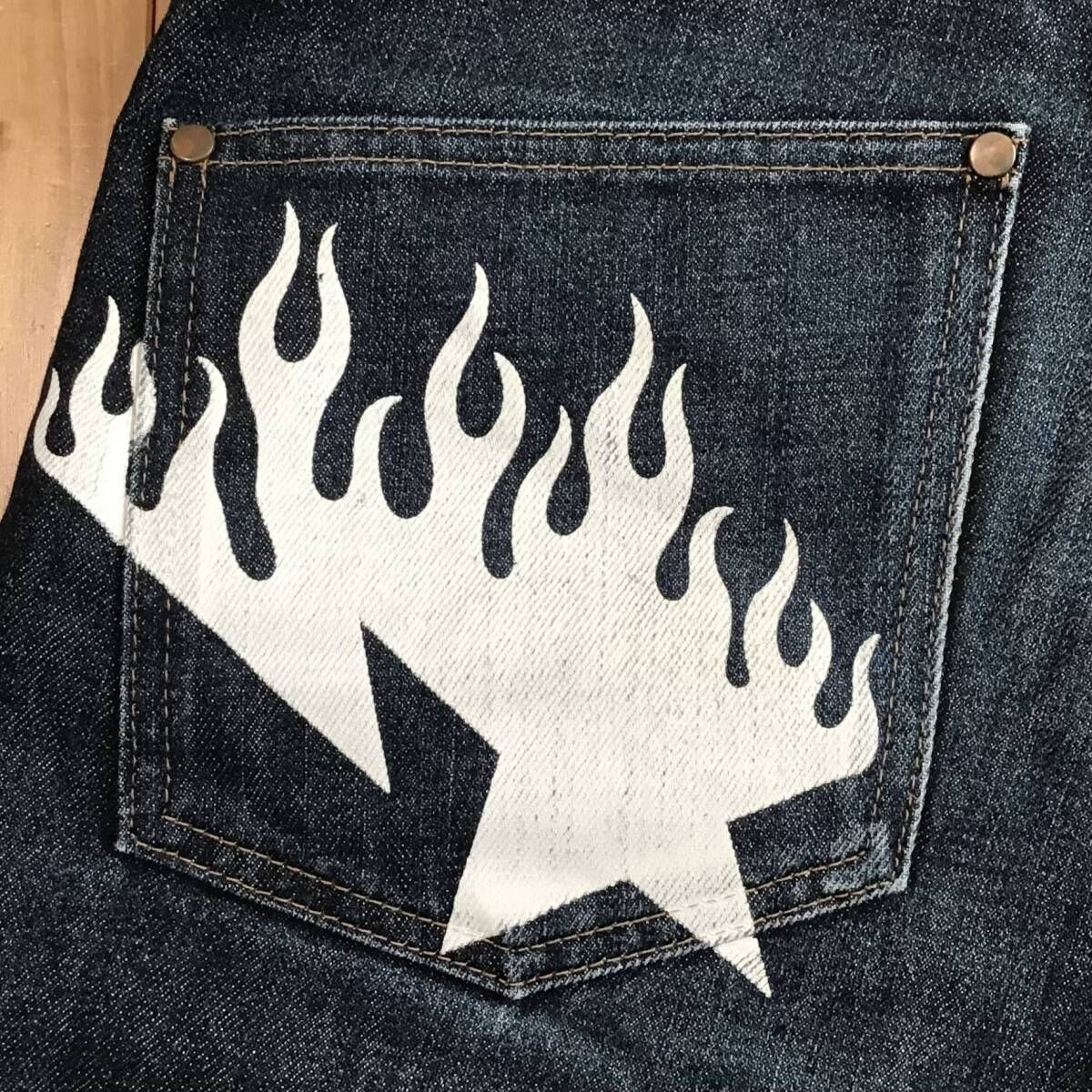 Fire BAPESTA デニム ハーフパンツ Mサイズ a bathing ape BAPE sta
