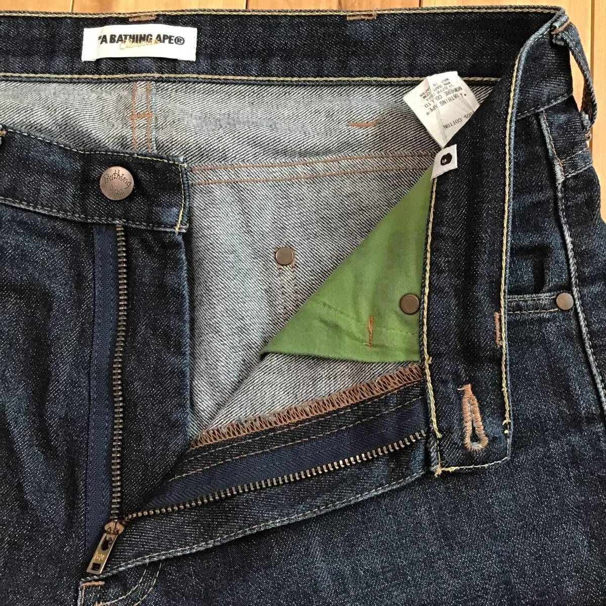 Fire BAPESTA デニム ハーフパンツ Mサイズ a bathing ape BAPE sta