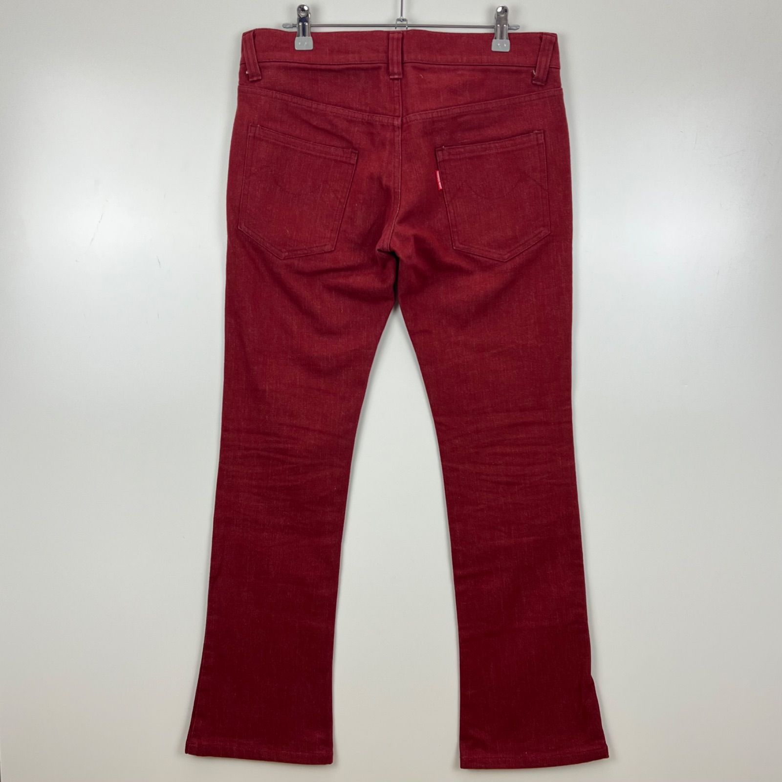 メンズ TORNADO MART ZERO by y2k style RED flare pants L ゼロバイ 