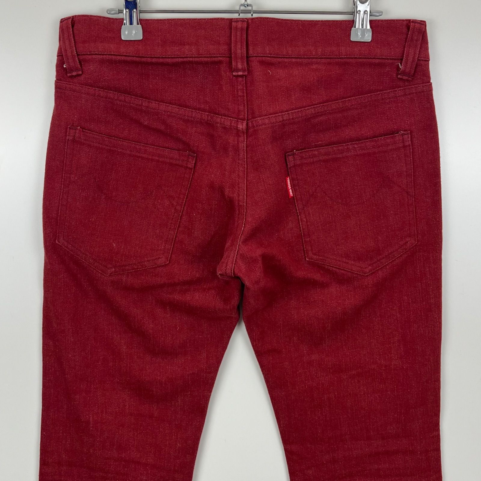 メンズ TORNADO MART ZERO by y2k style RED flare pants L ゼロバイ 