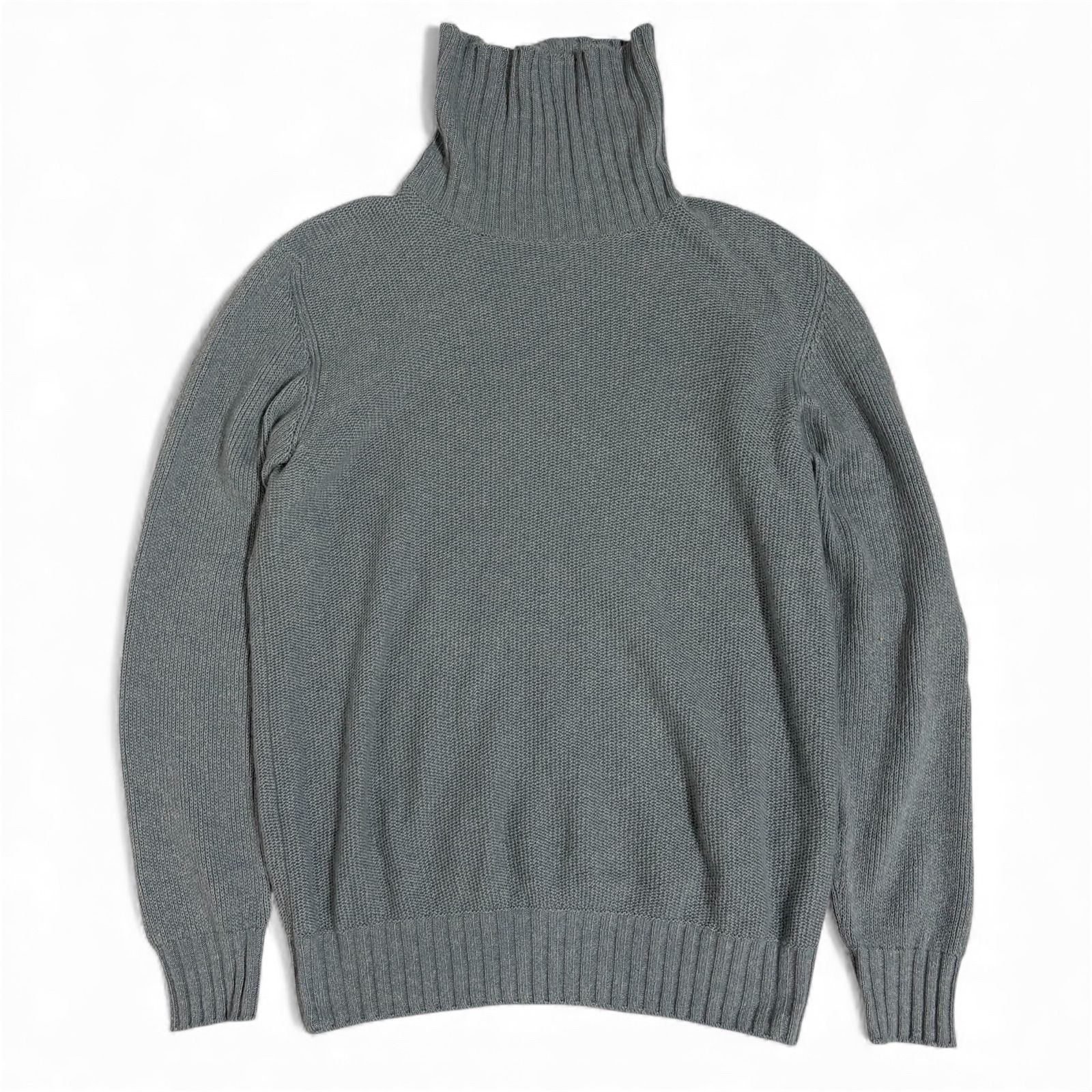 H3136-84◾️ロロピアーナ　カシミア100% ヘンリーネック長袖ニット 美品 Loro Piana ロロピアーナ ベビーカシミヤ100% タートルネック