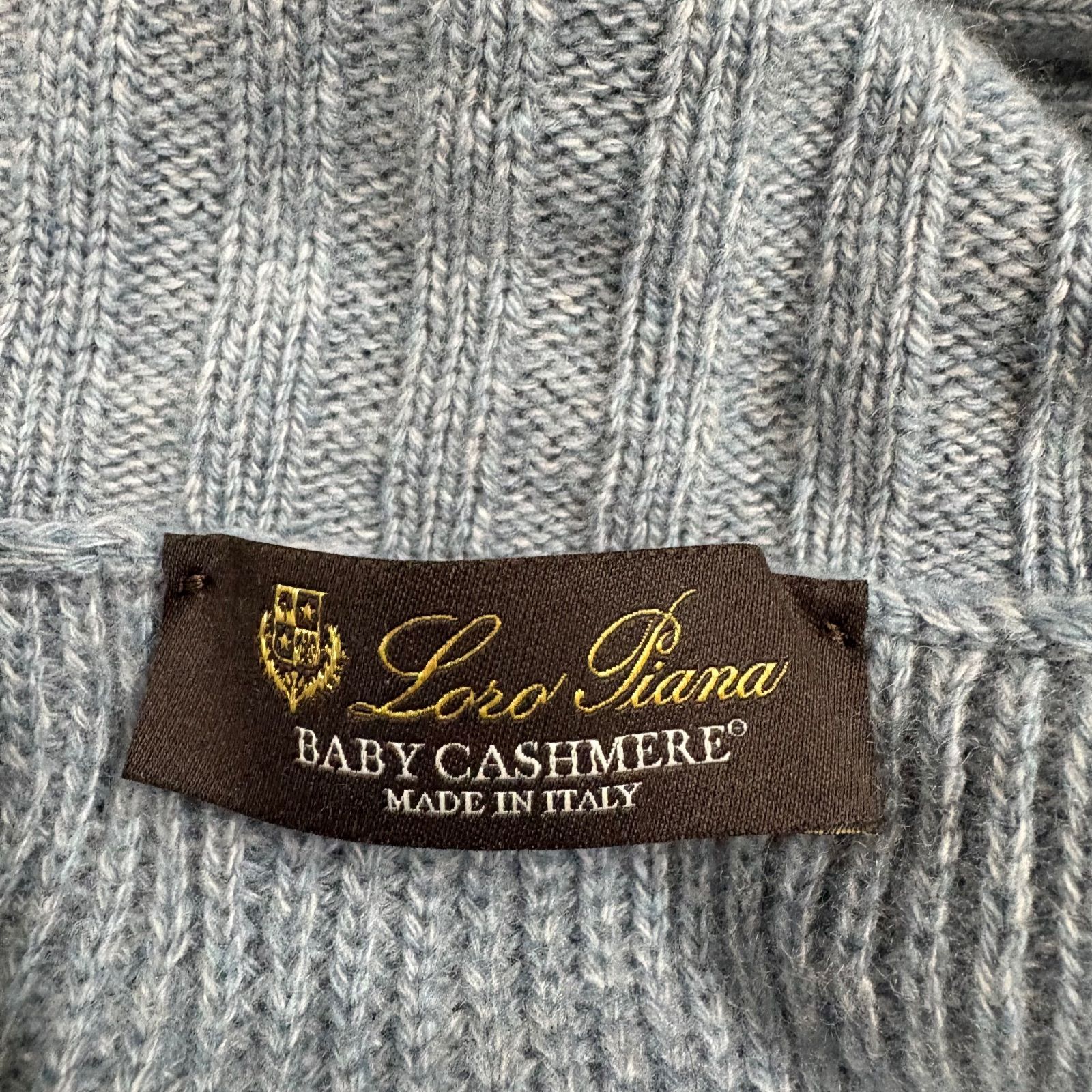 美品 Loro Piana ロロピアーナ ベビーカシミヤ100% タートルネック