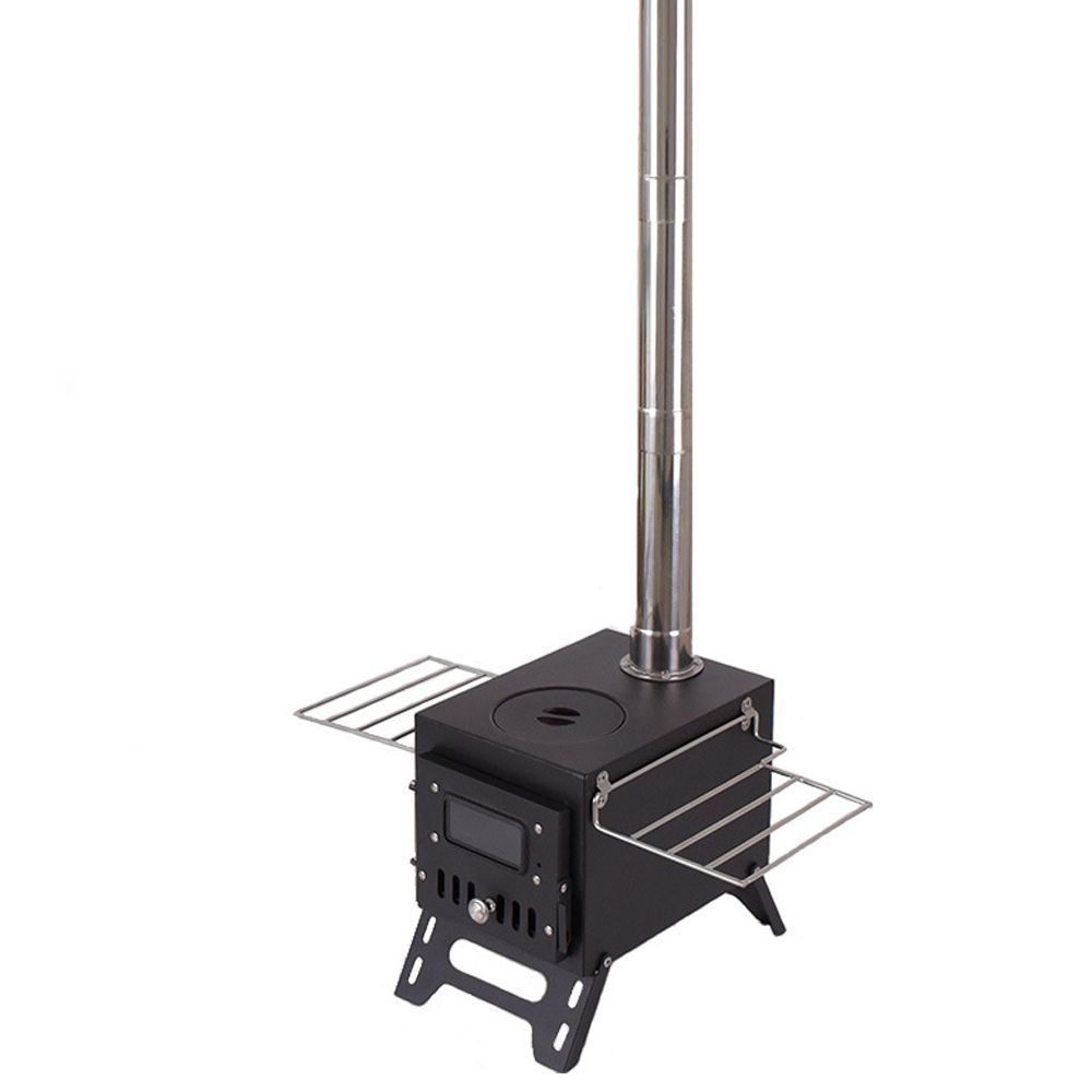 薪ストーブ 折りたたみ式 収納バッグ付き コンパクト 暖房 調理 煙突付き キャンプストーブ アウトドアストーブ 薪 アウトドア キャンプ 屋外 焚き火 アウトドアコンロ キャンプ用品