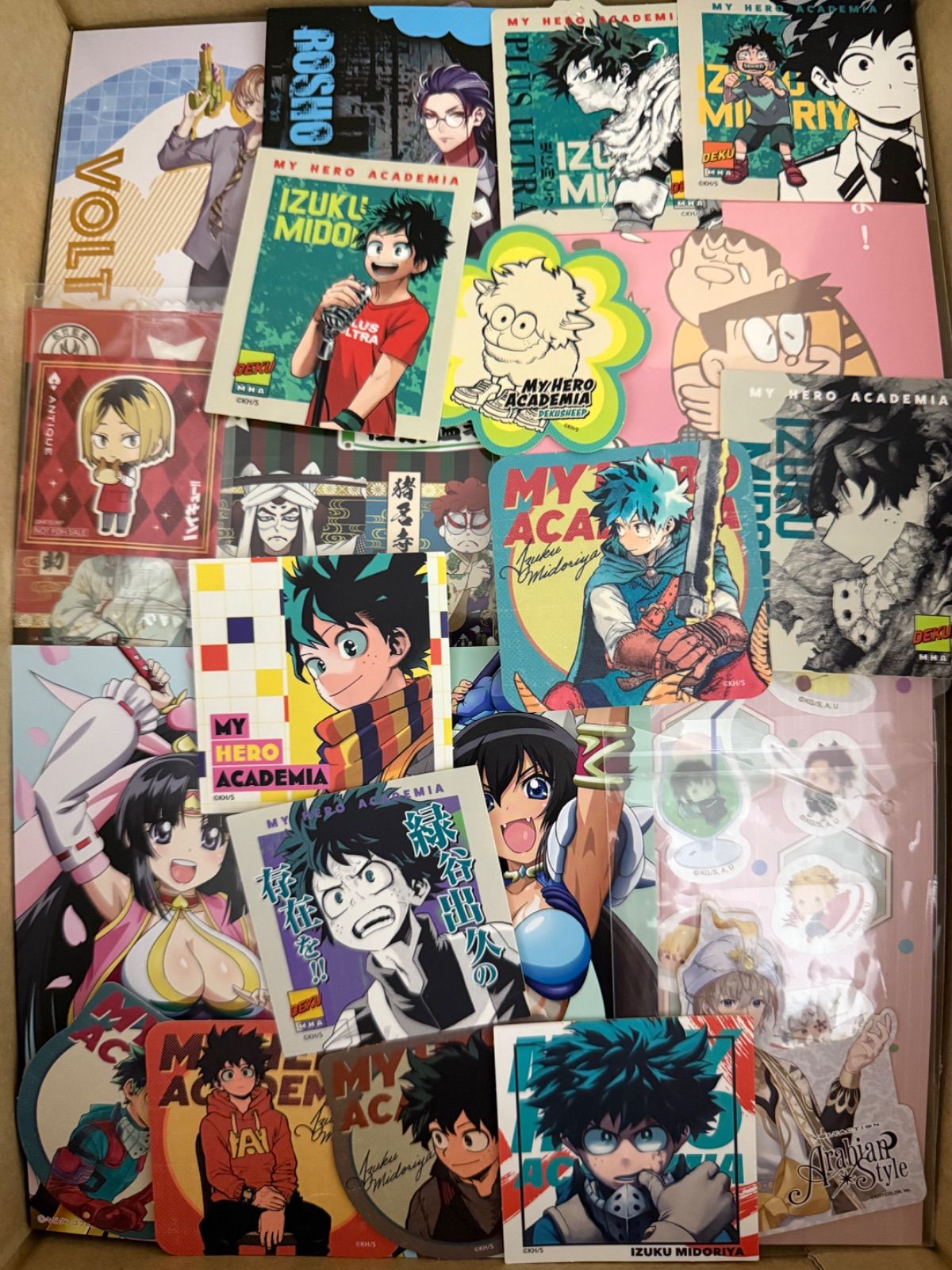 紙類 アニメ ゲーム まとめ売り 大量 コースター ポストカード カード