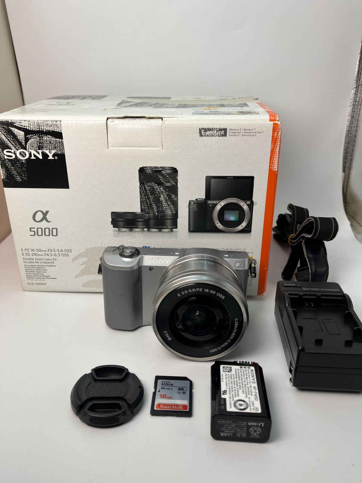 返品保証・動作確認済】SONY α5000 + E PZ 16-50mm F3.5-5.6 OSS 