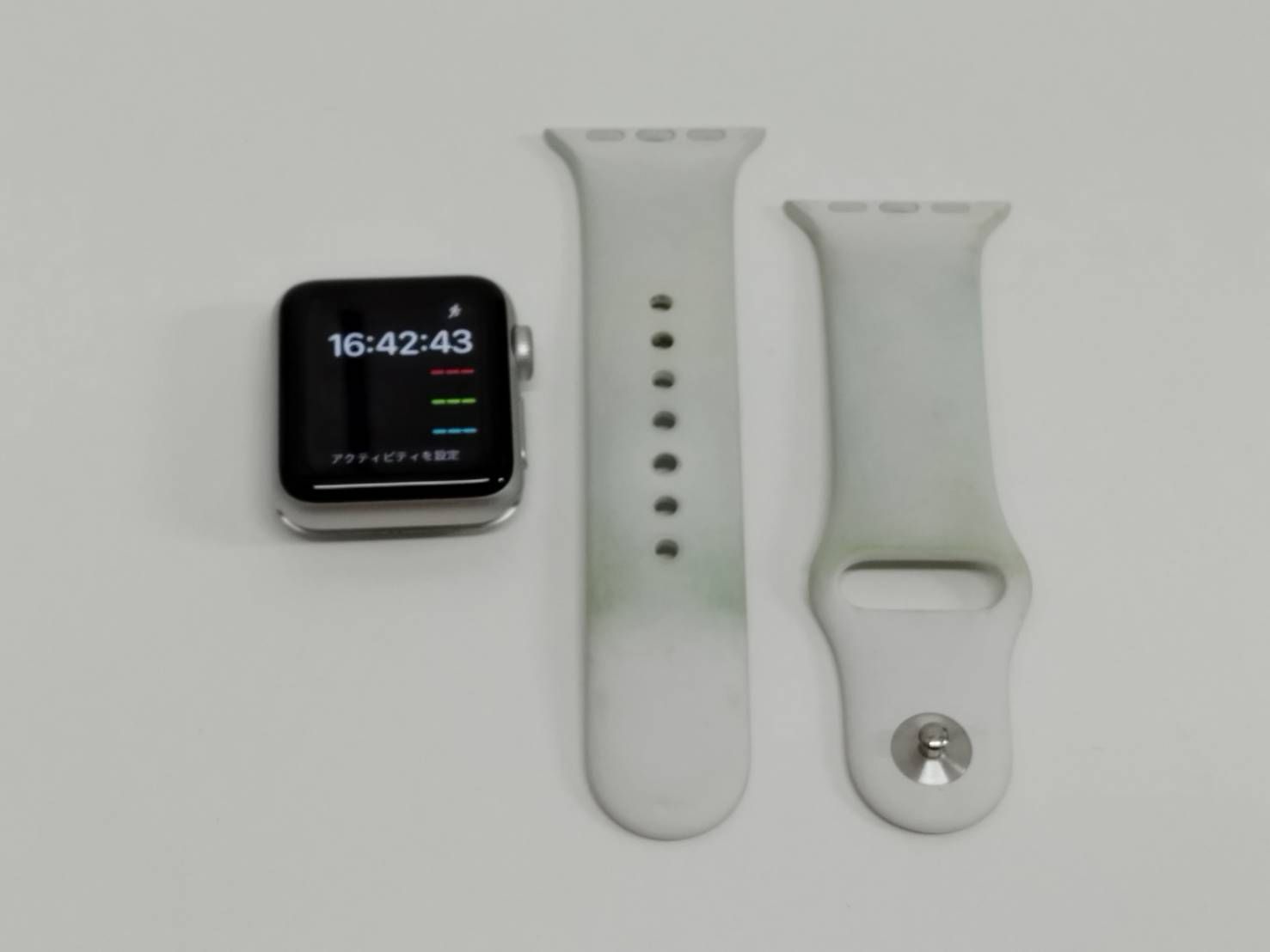 Apple Watch Series 3/GPS/38mm/A1858/シルバー〈MTEY2J/A〉 (1) Apple Watch本体