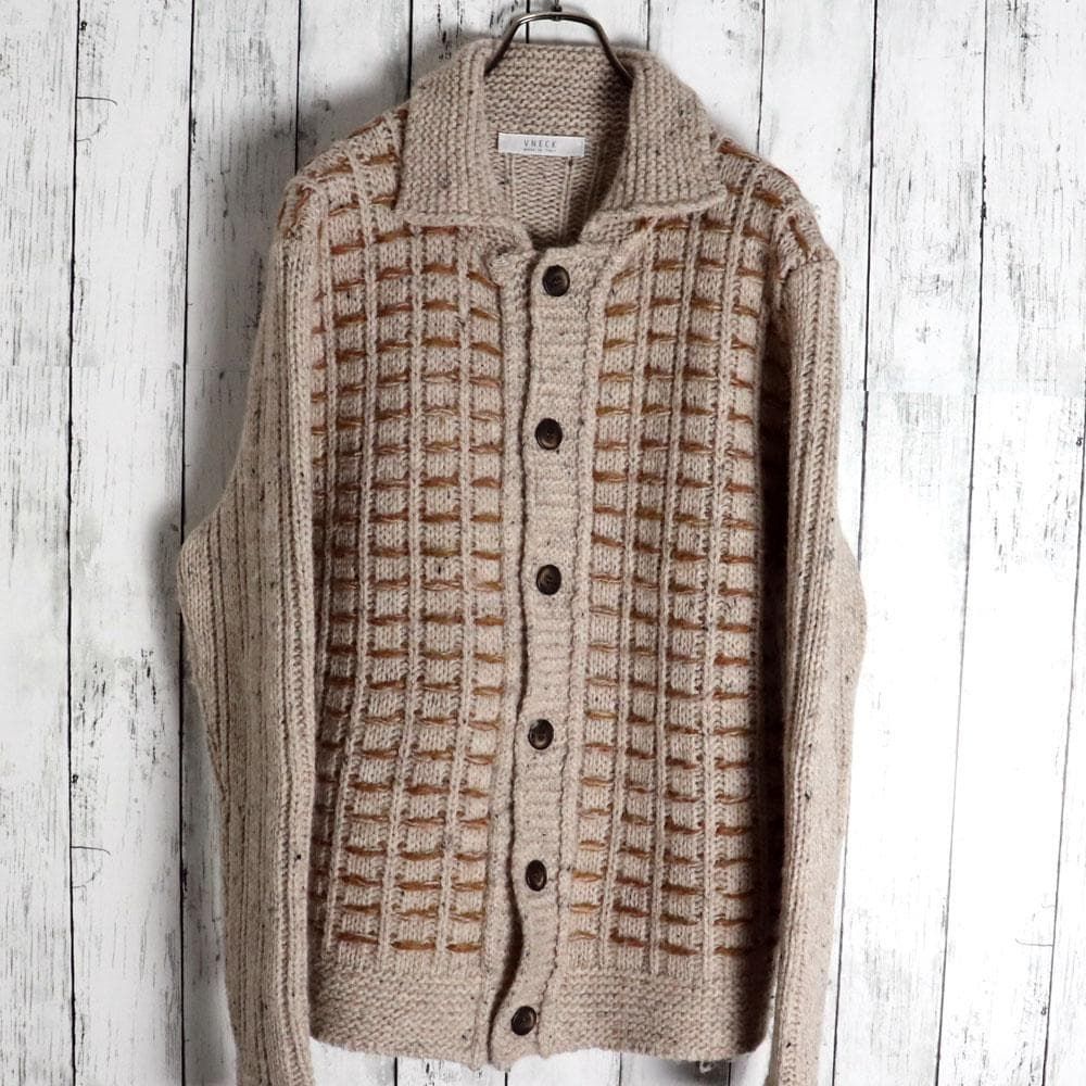 超 VNECK イタリア製 シェットランドウール カーディガン