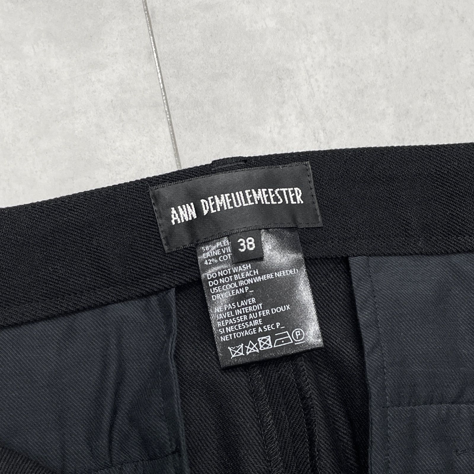 ANN DEMEULEMEESTER アンドゥムルメステール パンツ スラックス 側章