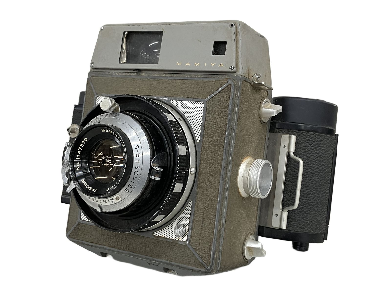 MAMIYA 初代マミヤプレスボディ マミヤセコール90mm F3.5付き カメラ 6