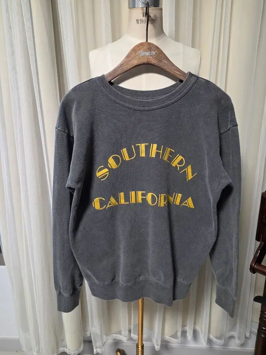 90 s ヴィンテージ mixta サザン カリフォルニア プリンティング スウェット チャコール 起毛