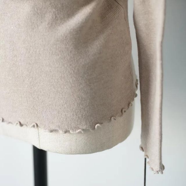  frescute フレスキュート メロー細身リブインナー ベージュ size 38 トップス 25 AW その他 下着 アンダーウェア