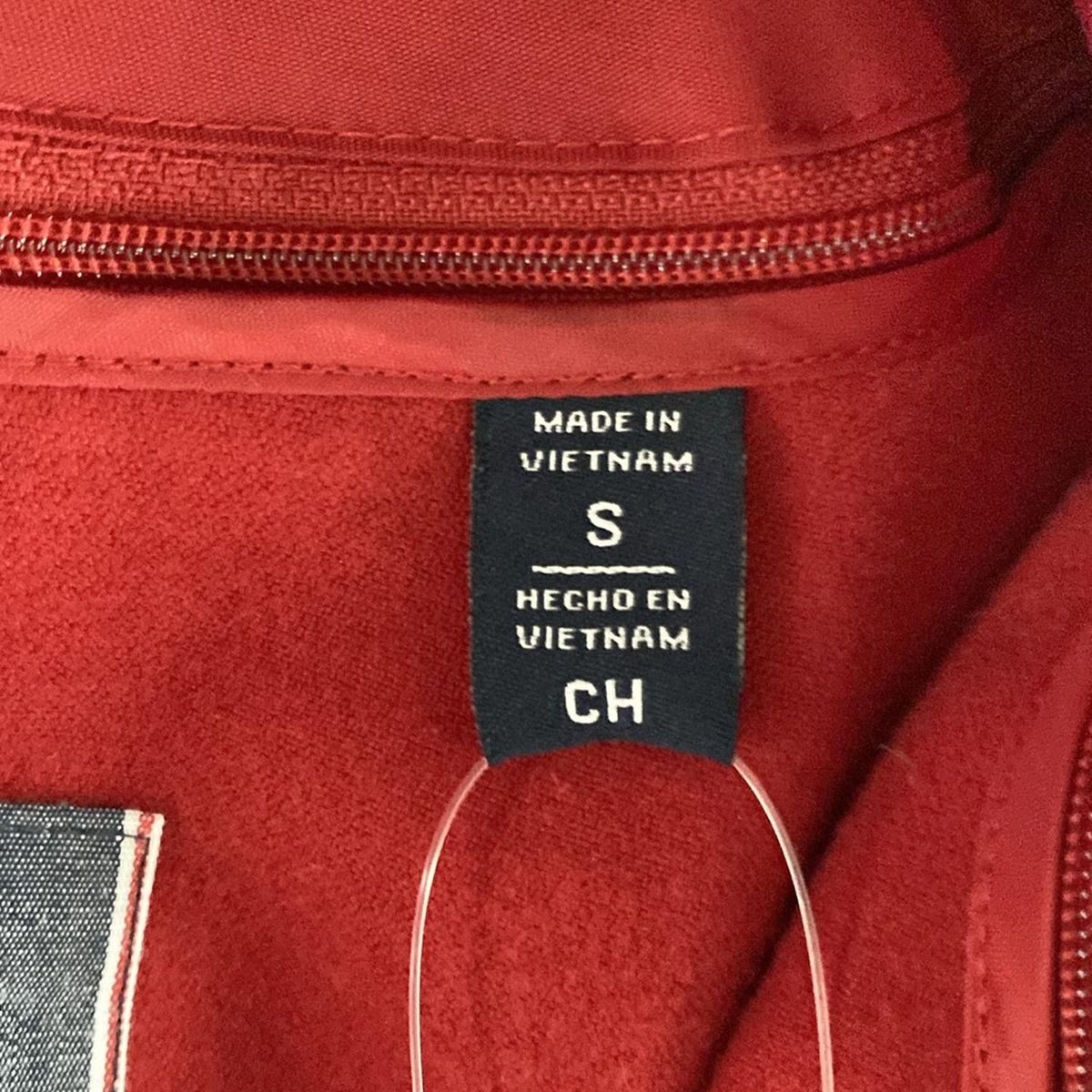  TOMMY HILFIGER トミーヒルフィガー コート サイズS レディース - レッド 長袖 ジップアップ フード着脱可 ライナー着脱可 春 秋 その他 ジャケット アウター