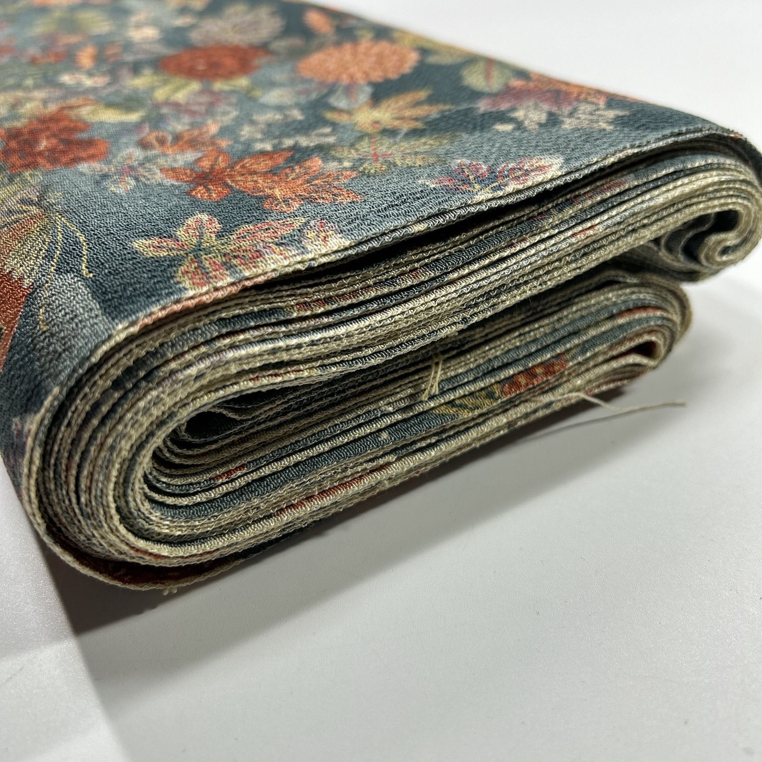  小紋反物 1本正絹 着尺反物 同梱 リメイク用 和裁 M 137 小紋 着物反物