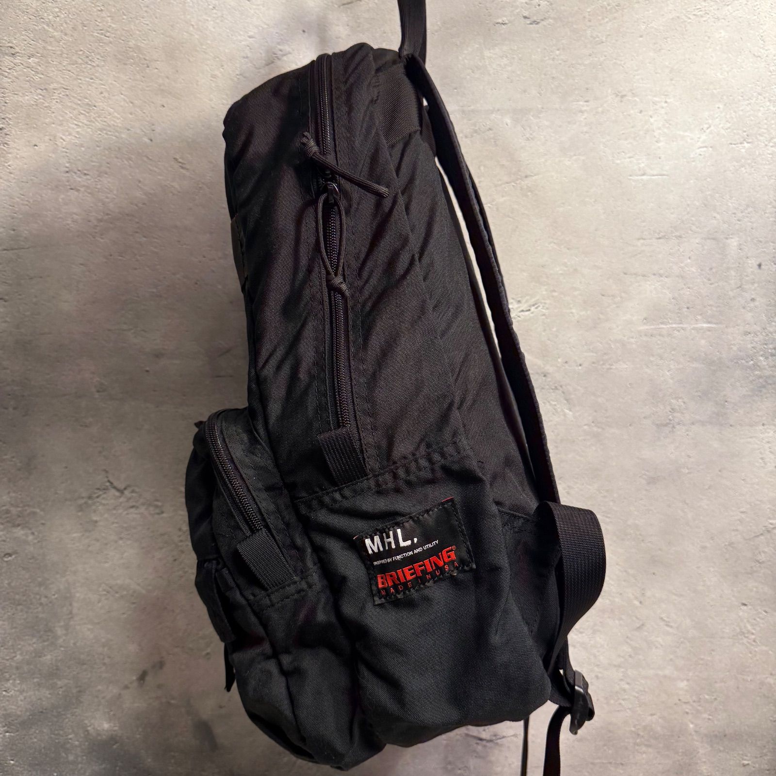 MHL × BRIEFING バックパック リュック ✨BRIEFING × MHL コラボ リュック ブラック 別注モデル マーガレット