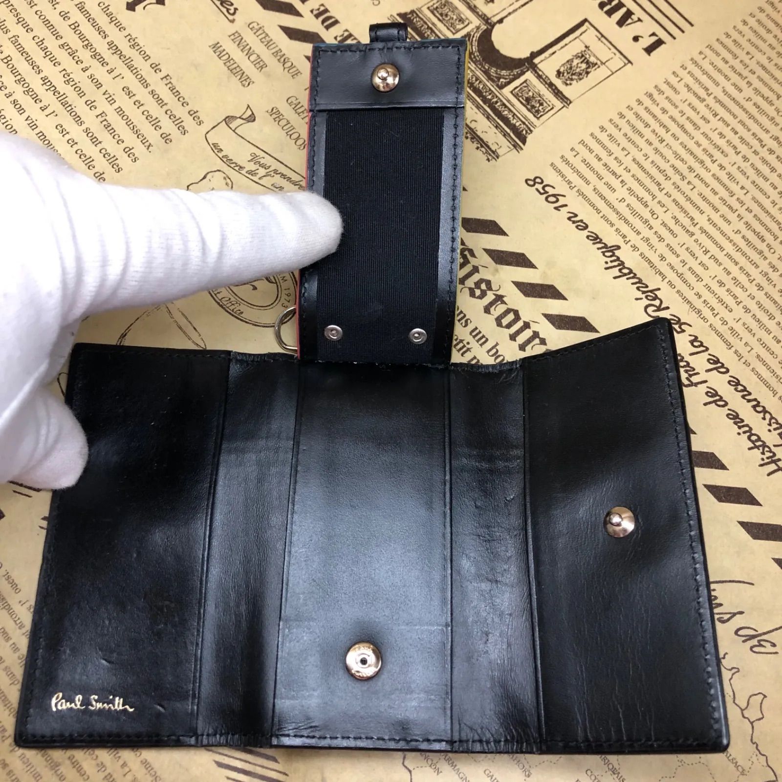 ポールスミス キーケース 鍵 4連 革 車FX75 - メルカリ