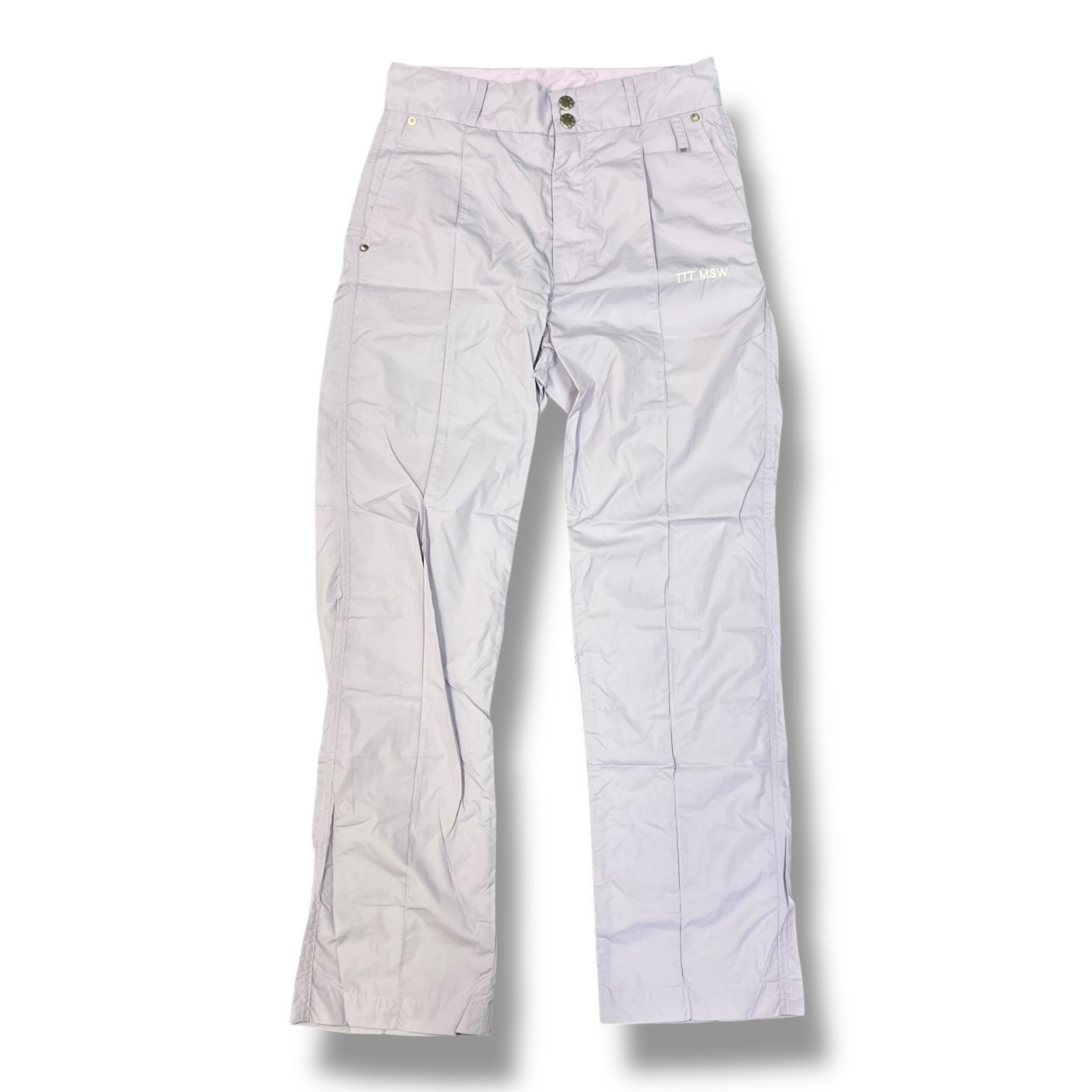 参考上代25300円 未使用品 TTT MSW 24SS New standard straight pants ニュースタンダードストレートパンツ ナイロンパンツ ティーモダンストリートウェア TTT-2024SS-PT05 パープル S 885A1