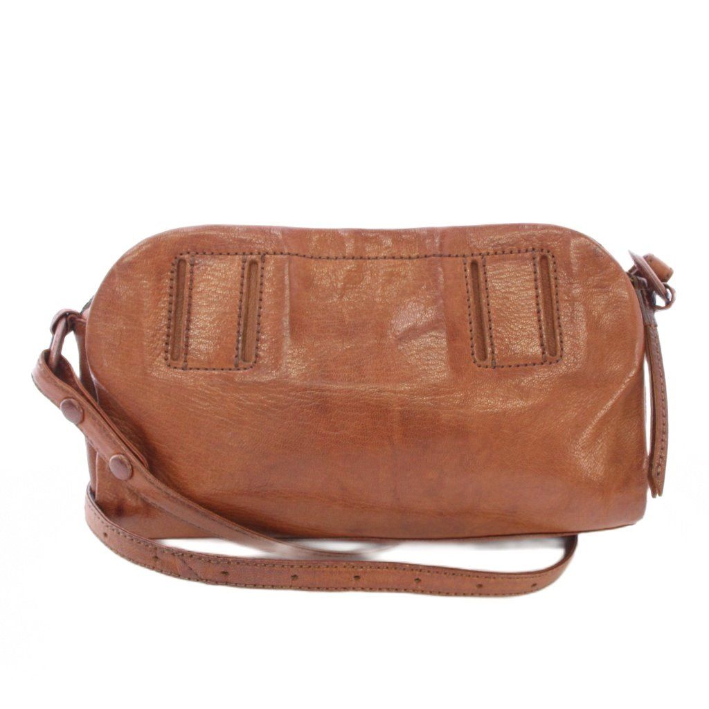 ゲンテン genten ショルダーバッグ メッセンジャー レザー 茶 /TK
