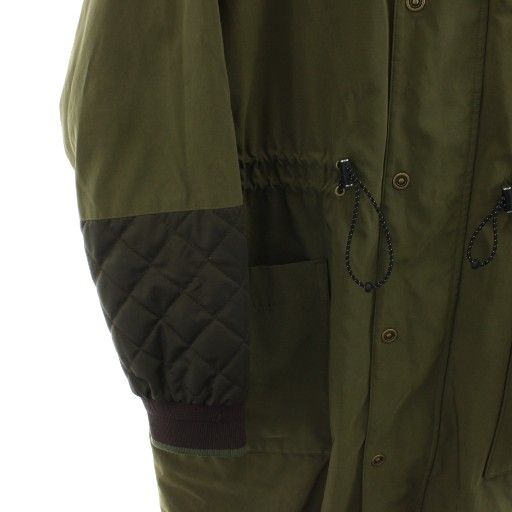 ランバンオンブルー LANVIN en Bleu コート ロング丈 ライナー付き アウター 46 カーキ /AN27