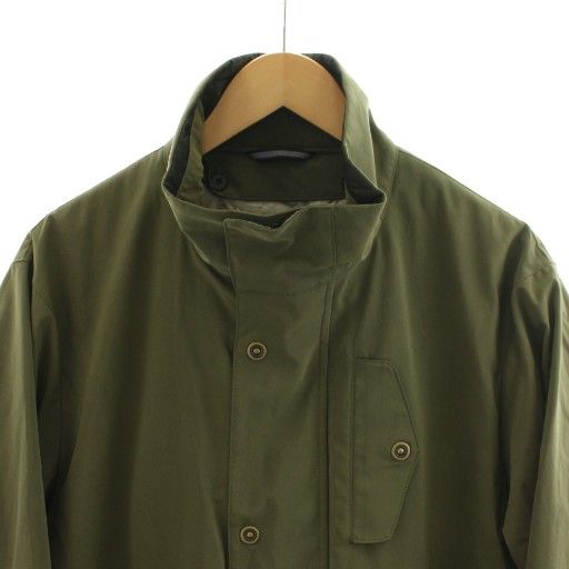 ランバンオンブルー LANVIN en Bleu コート ロング丈 ライナー付き アウター 46 カーキ /AN27