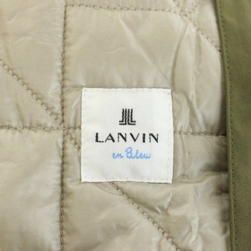 ランバンオンブルー LANVIN en Bleu コート ロング丈 ライナー付き アウター 46 カーキ /AN27