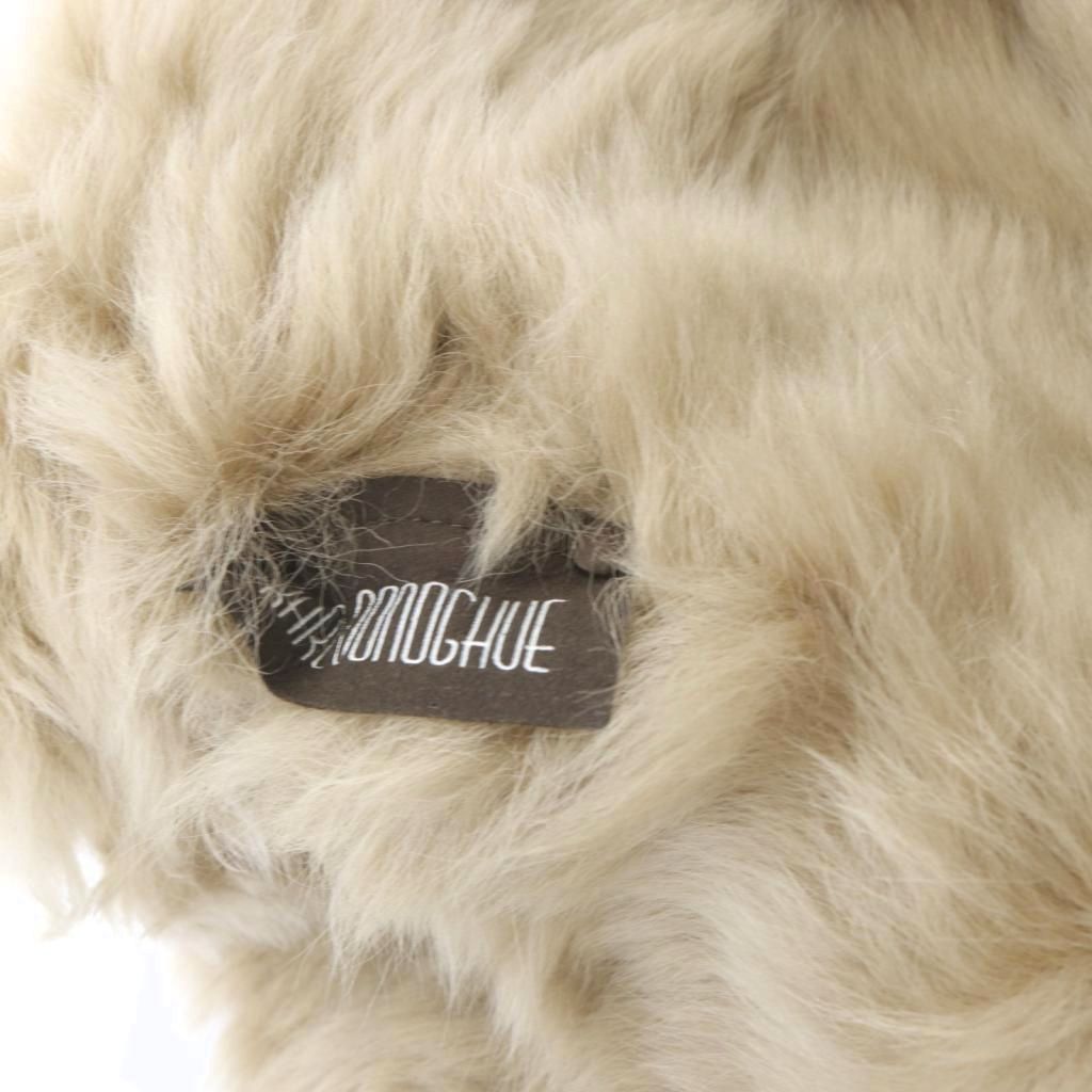 カールドノヒュー KARL DONOGHUE ムートン ショール ストール 茶色