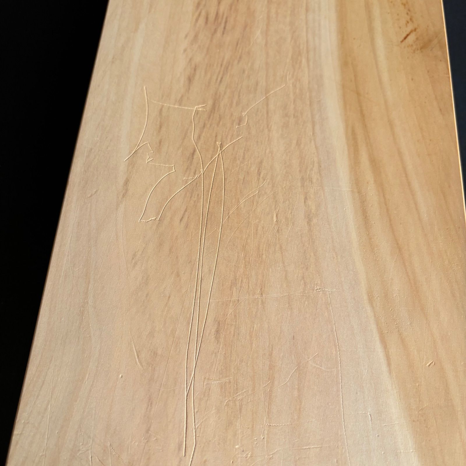 手仕上げ無漂白】18-銀杏まな板90歳職人が作る一点物約45×15.7×3.3 cm