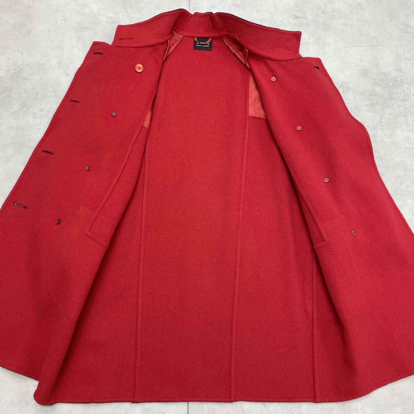 AKRIS アクリス ロングコート 金ボタン ダブルフェイス カシミヤ100