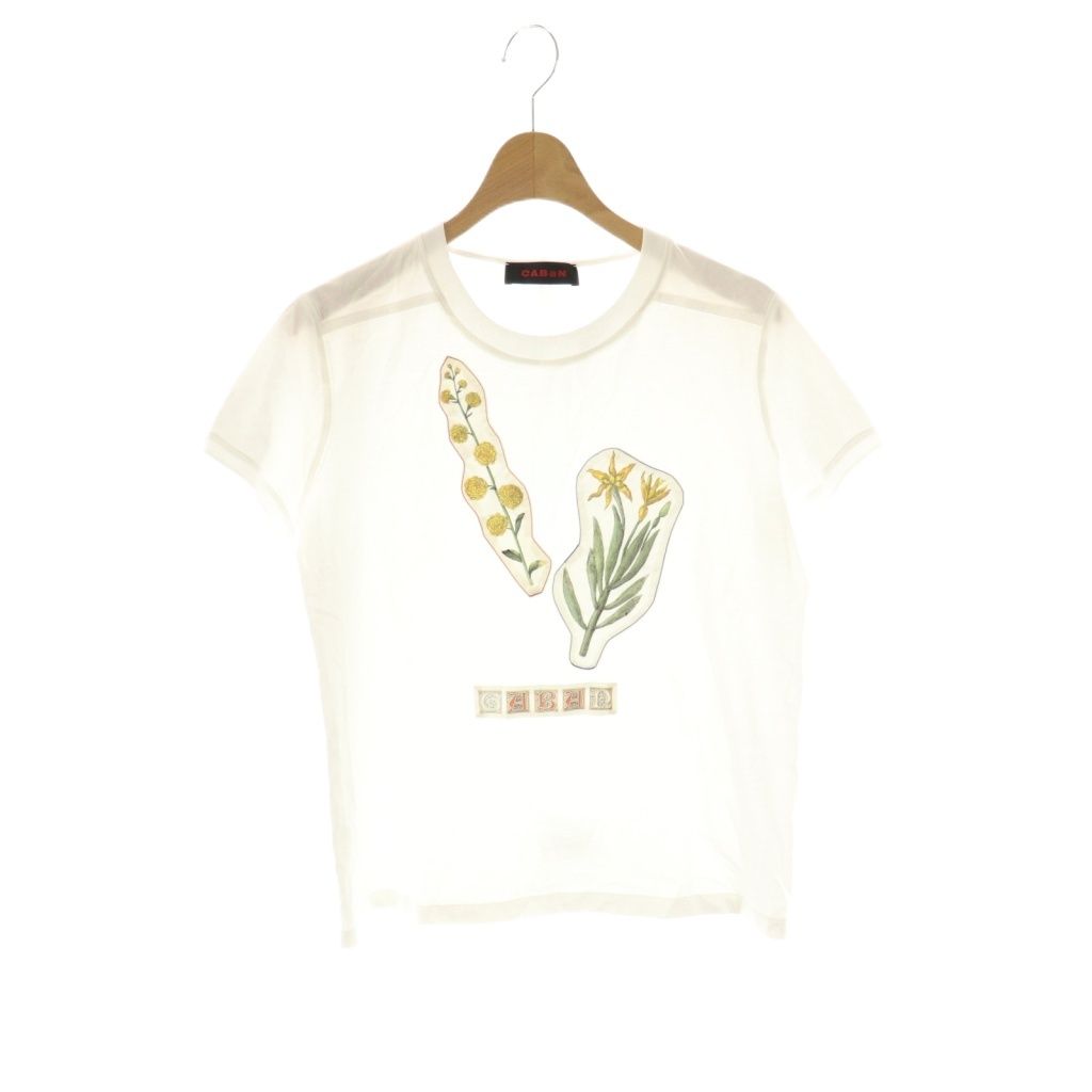 キャバン　CABaN　スビンコットン　パレルモプリント　Tシャツ 中古・古着通販】CABAN (キャバン) スビンコットン パレルモプリントT
