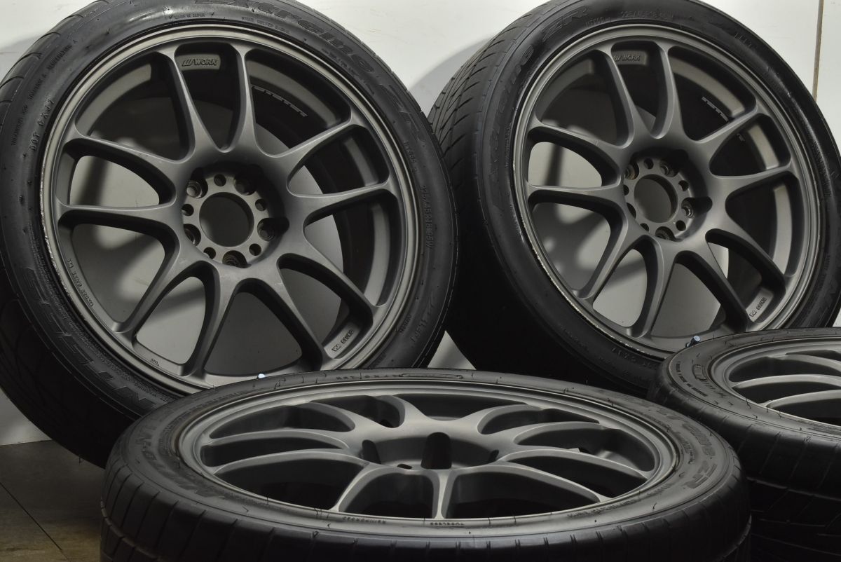 カスタム用に WORK EMOTION KAI N 18 in 7 5 J 42 PCD 114 3 ニットー NT 555 225 45 R スカイライン レヴォーグ アテンザ アコード