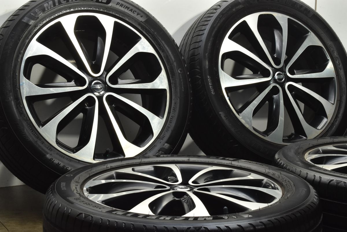 交換用に ニッサン デュアリス 18 in 6 5 J 40 PCD 114 3 ミシュラン プライマシー4 215 55 R ノーマル戻し