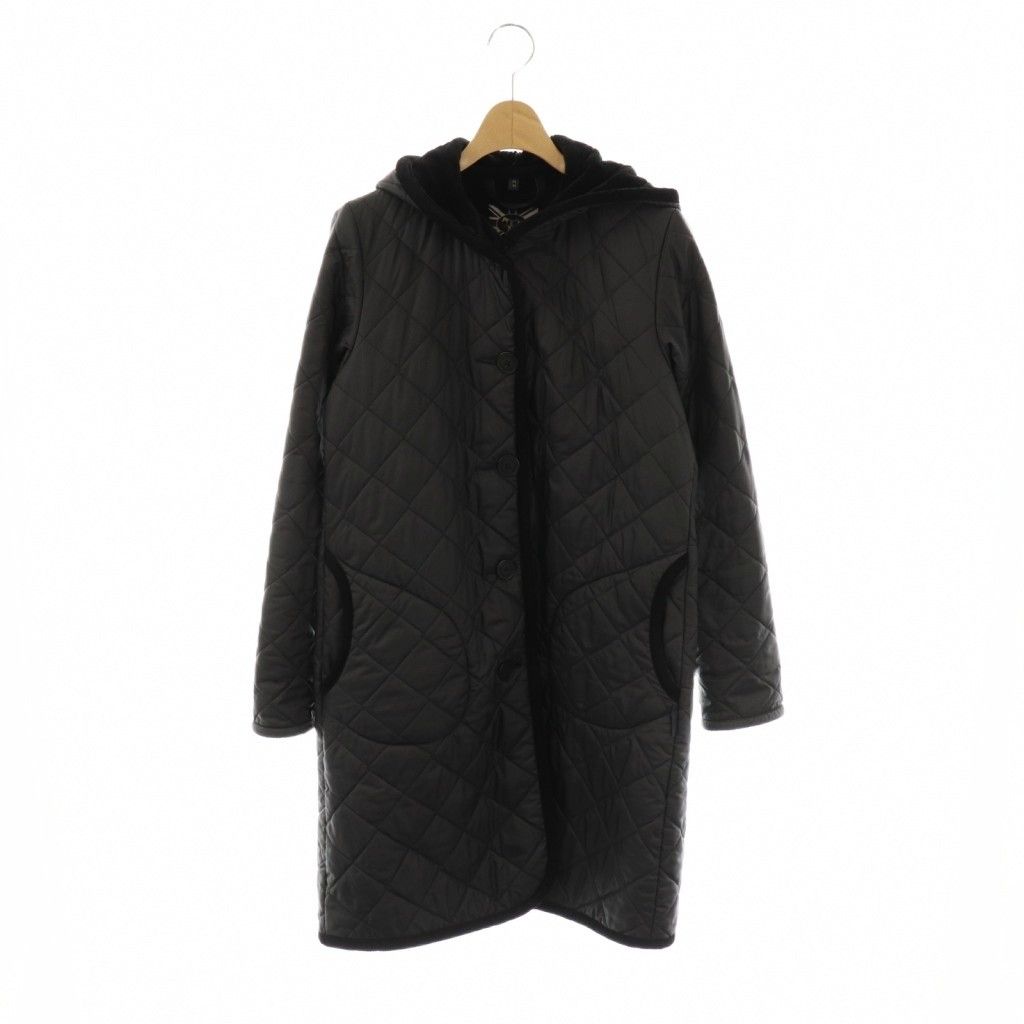 ラベンハム キルティング コート アウター 38 黒 ブラック 裏起毛 |CX OS
