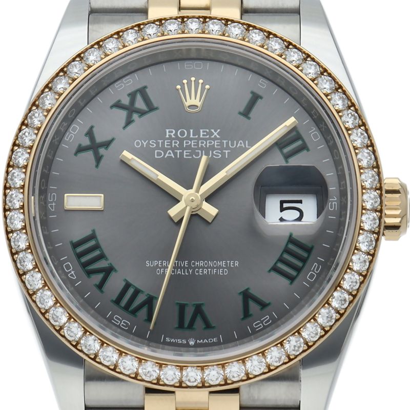 ロレックス デイトジャスト36 メンズ時計 ジュビリー ダイヤベゼル