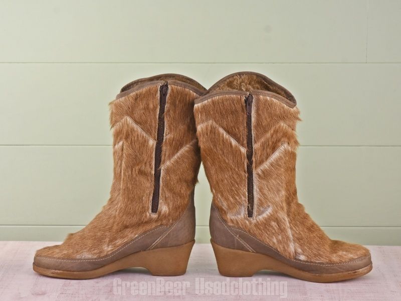  E 309 ビンテージ エスキモーブーツ 茶 レディース 7 25 cm その他 靴