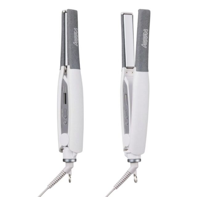 ノビー ヘアアイロン NBS 501 ホワイト 数量 色 Nobby カール ストレート 美髪ケア ヘアケア用品 美意識向上 自分磨き 美容家電