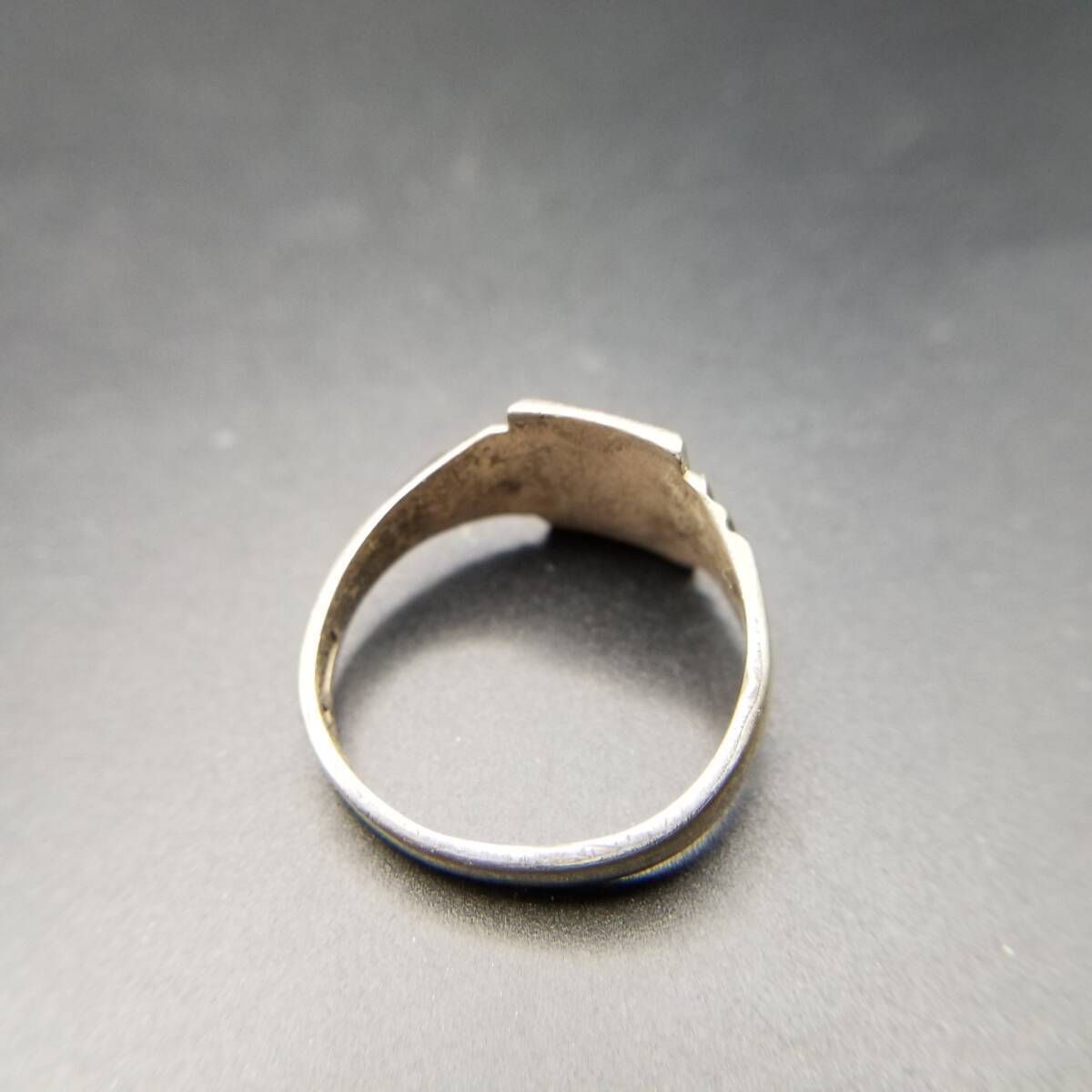 英国 ヴィンテージ JHW社製 イニシャルレター GH シグネット リング