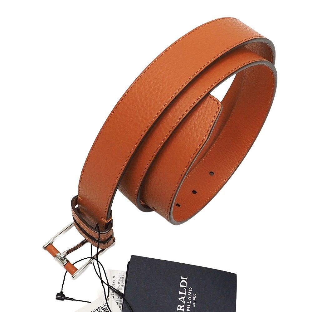 ARALDI レザーベルト サイズ 90 オレンジ 定価23100円 アラルディ メンズ 5 WL|L 0617 S|KEC 08|