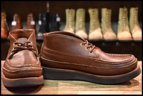 7 5 E ラッセルモカシン スポーティングクレーチャッカ トリプルバンプ ブラウン ビブラム2060 ブーツ FK 274