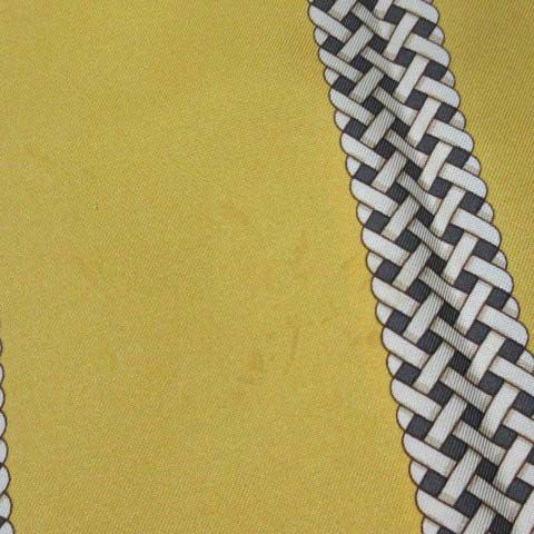 【中古】グッチ GUCCI リバーシブル シルク ストール ジャッキー 馬具 ダブルフェイス イエロー ブラック レディース グッチ GUCCI リバーシブル シルク ストール ジャッキー 馬具 ダブル