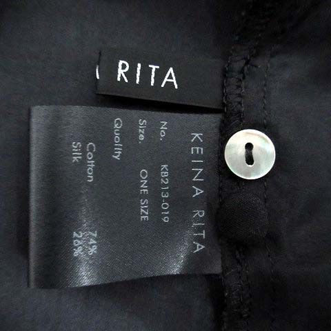 ケイタリナ KEINA RITA コットン シルク リボンタイ シアー ブラウス